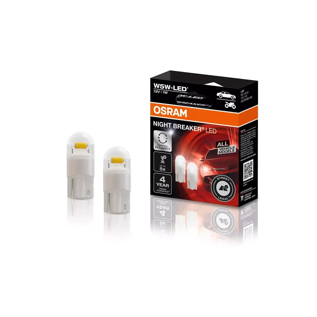 Osram Night Breaker LED W5W ECE godkendt 2 stk.