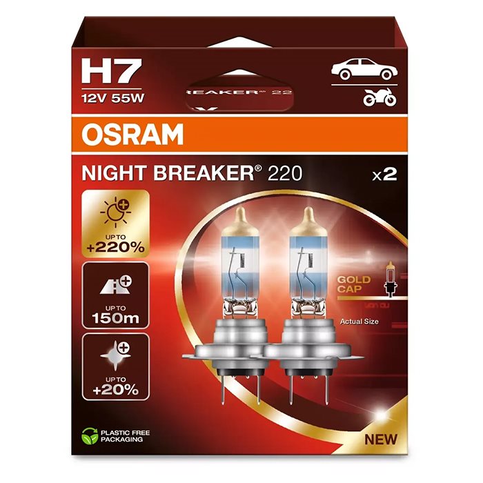 Osram Night Breaker 220 H7 - 2 Stk.