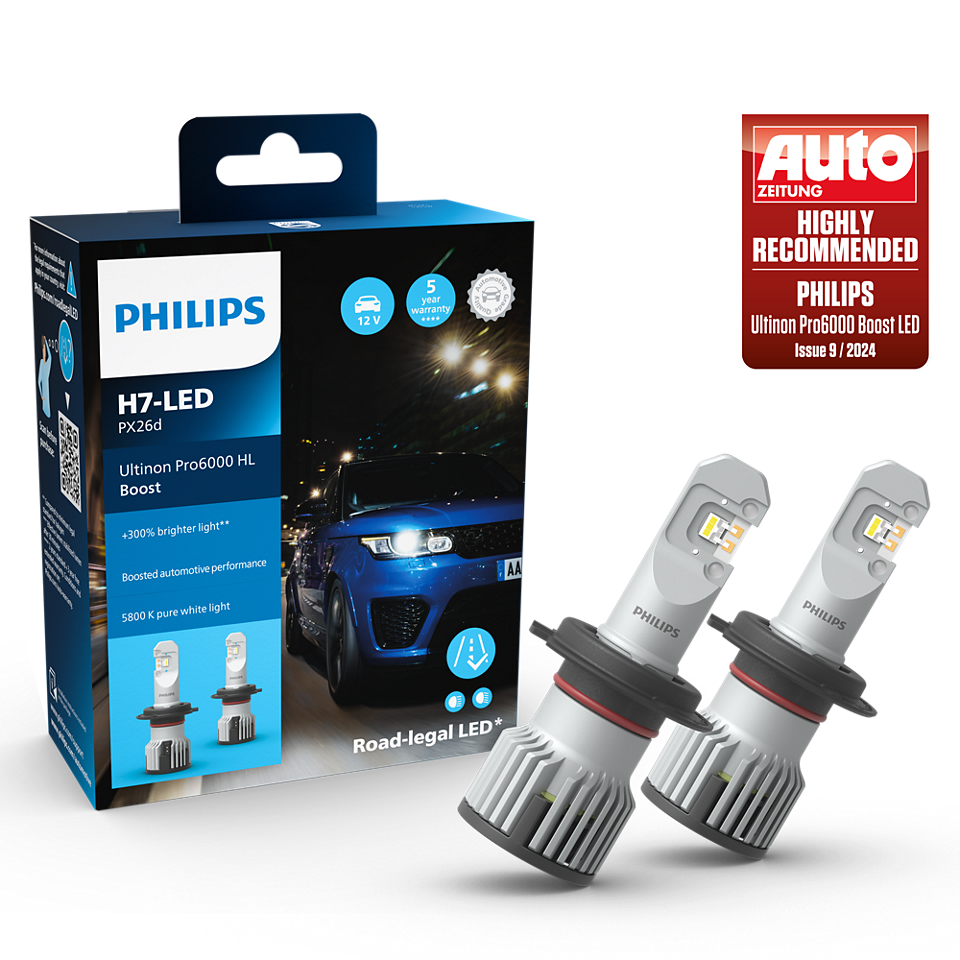 Philips Ultinon Pro6000 Boost H7 LED - ECE godkendt