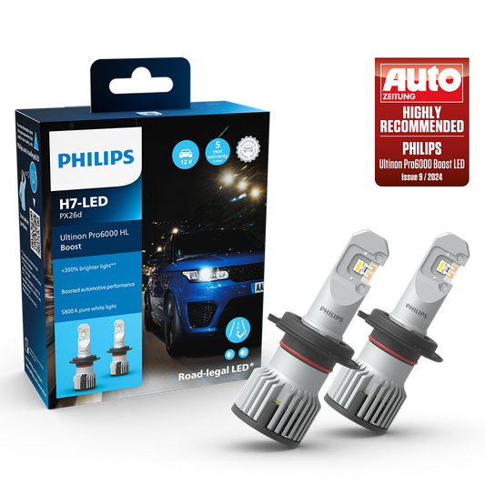 Philips Ultinon Pro6000 Boost H7 LED - ECE godkendt